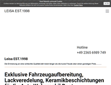 Tablet Screenshot of fahrzeugaufbereitung-leisa.de